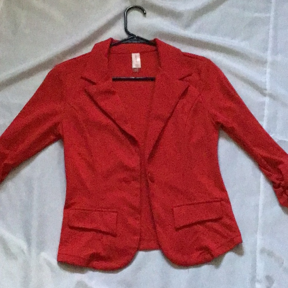 No Boundaries - Red Blazer/Jacket/Coat - Size Small 3-4